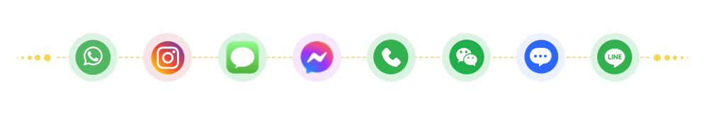 an omnichannel platform connects whatsapp facebook instagram wechat etc