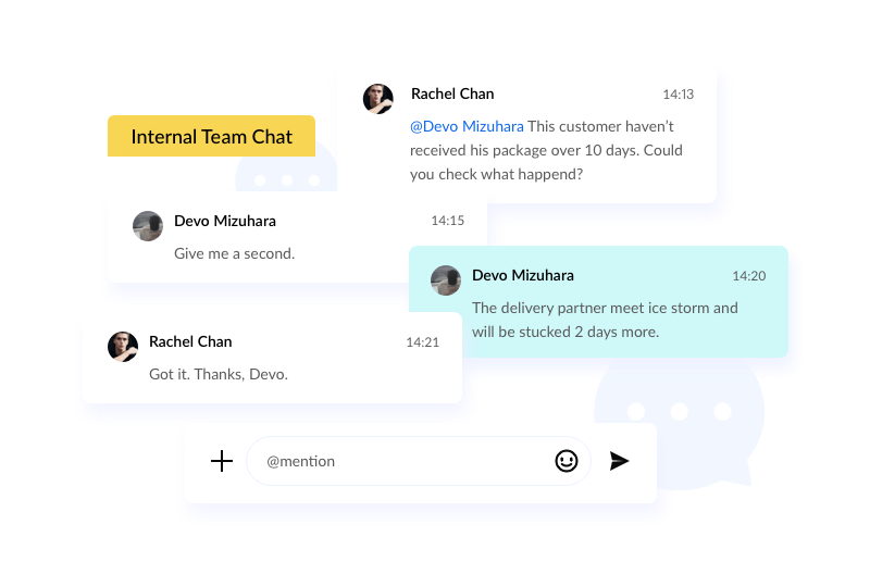 internal team chat feature